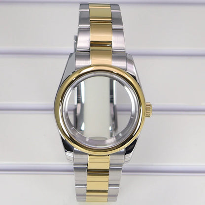 36/39mm Watch Case For NH35/36 NH38 NH70 Miyota 8215 Cases Sapphire Glass Oyster
