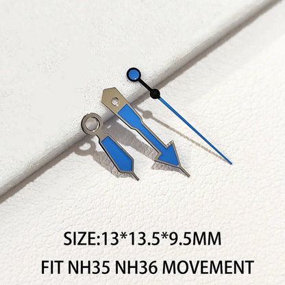 Watch Hands Pointers Green Super Luminous Suitable for NH 35 NH 36 Movement