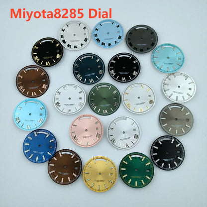 39mm Stainless Steel Watch Case Sapphire Glass suitable for Miyota 8285 Movement