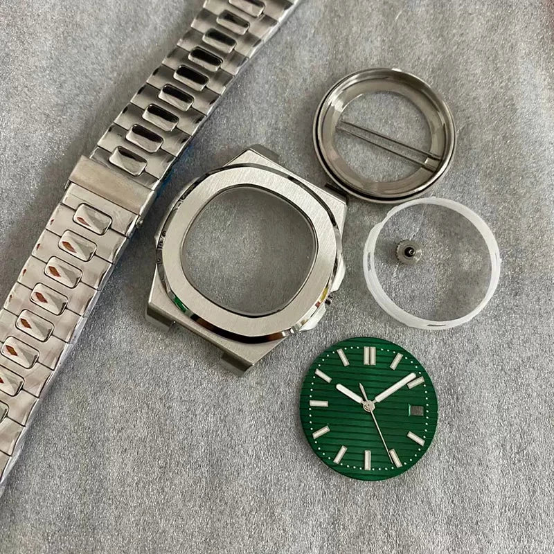 41mm Watch Case+Strap+Dial Metal lining Material Waterproof Fit NH35/NH36