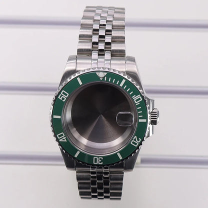 40mm Watch Case Ceramic Bezel Sapphire For Nh35 Nh36 Nh34 Sub Eta2824 Miyota8215