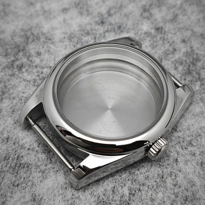 Rounded Edge 36mm Watch Case with Sapphire Glass for NH35 NH36/4R Movement