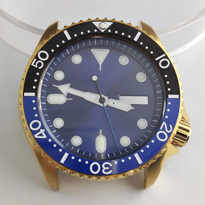 Plane Sapphire Glass Ceramic Bezel Stainless Steel Watch Case Fit NH 35 NH36 Movement High End Waterproof Watch Case