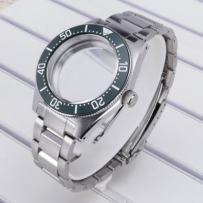 40mm Steel Watch Case Sapphire For NH35 NH36 NH34 4R36 Mod SPB143J1/SPB253J1