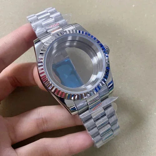 36mm/39mm Stainless Steel Watch Case Set with Calendar Window for NH35/36