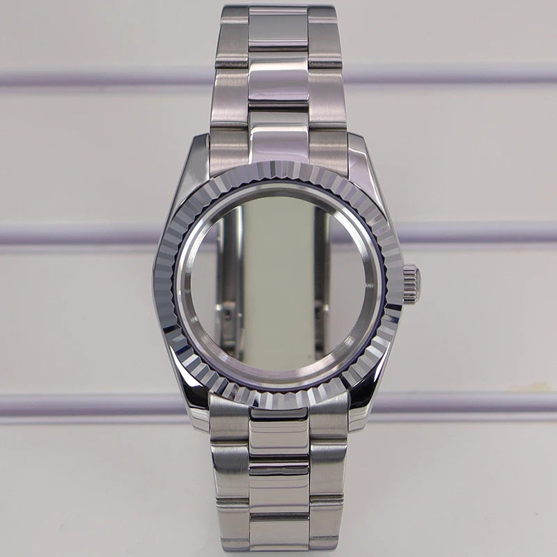 36/39mm Watch Cases Set Sapphire Glass For NH35 NH36 NH34 NH70 8215 Datejust