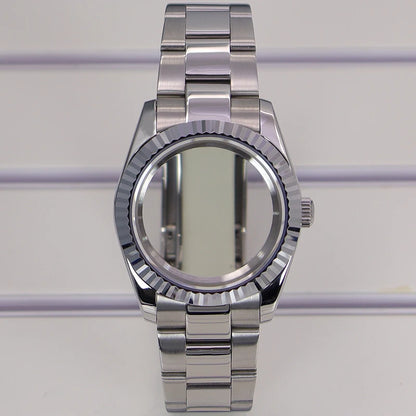36/39mm Watch Cases Set Sapphire Glass For NH35 NH36 NH34 NH70 8215 Datejust