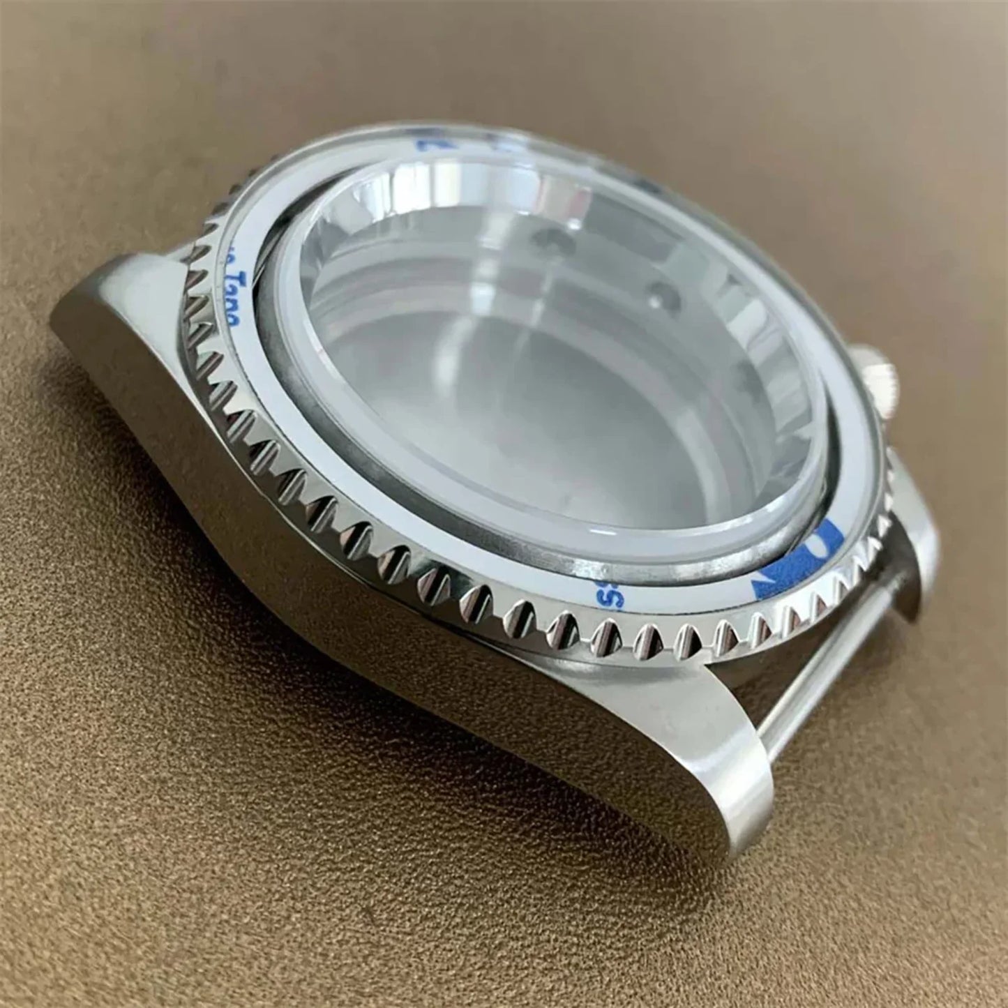 40MM 316L Stainless Steel Case Sapphire Glass Watch Case for VK63 Movement