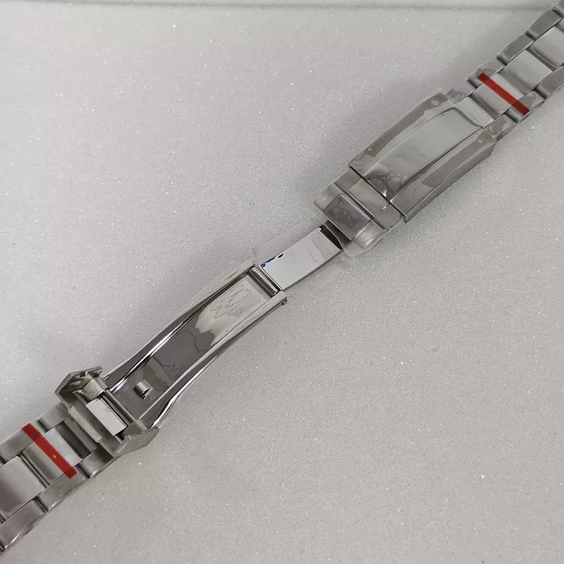 41mm Silver Watch Case+Oyster Strap+Dial+Hands 28.5mm Dial Waterproof Fit 8285