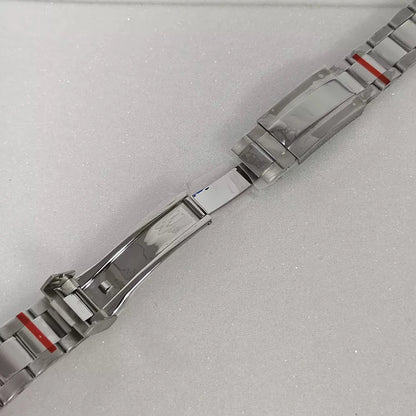 41mm Silver Watch Case+Oyster Strap+Dial+Hands 28.5mm Dial Waterproof Fit 8285