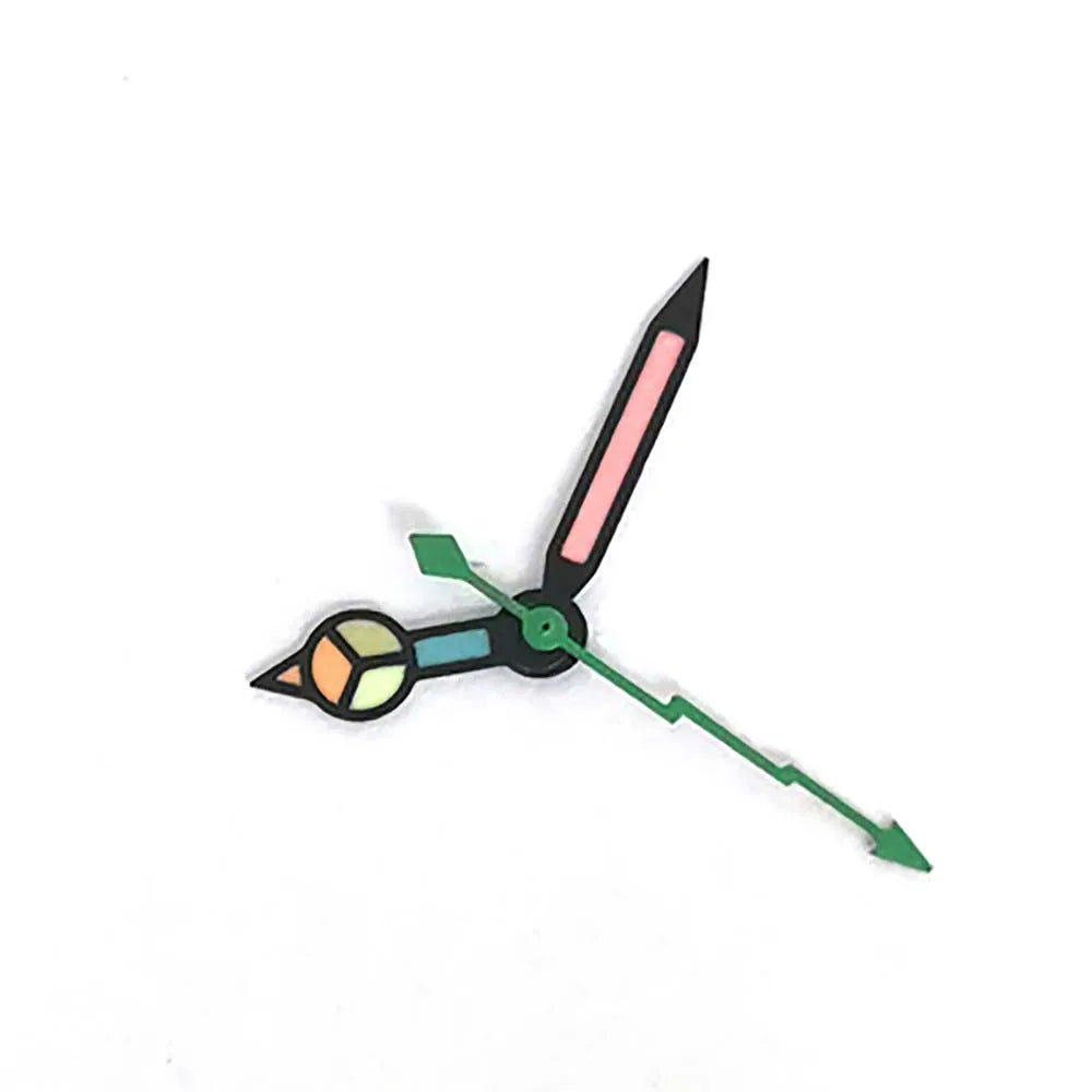 3Pins Green Luminous Watch Hands for NH35/NH36/4R/7S Modified Lightning Pointers