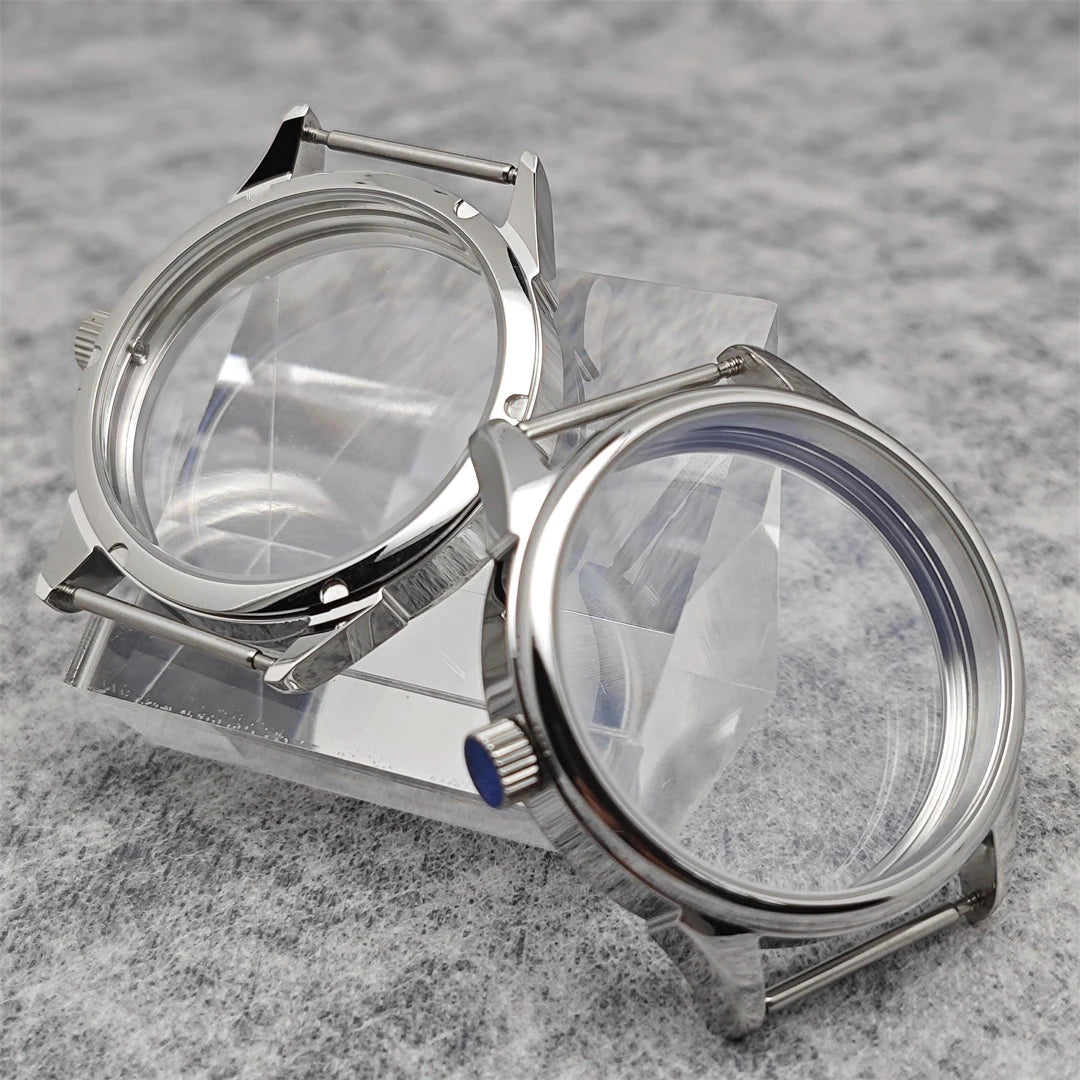 42MM Waterproof Stainless Polished Watch Case for ETA6497 Seagull ST36 Movement