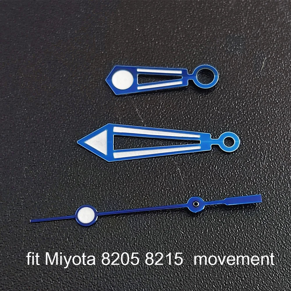 Luminous watch hands for NH35, NH36, ETA 2836, 2824 & Miyota 8205, 8215 movements