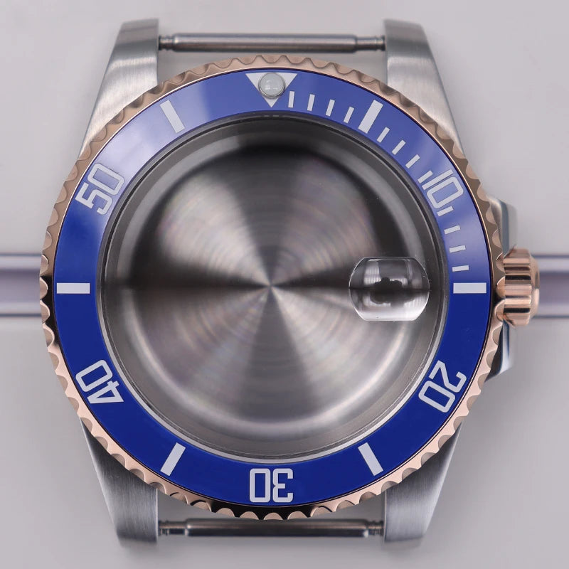 40mm Diver Watch Case For 4R NH35/36 NH38 NH70 Miyota8215 Eta2824 Sapphire Glass