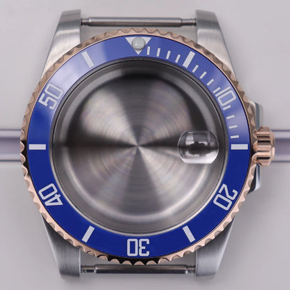 40mm Diver Watch Case For 4R NH35/36 NH38 NH70 Miyota8215 Eta2824 Sapphire Glass