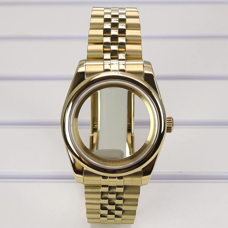 36/39mm Watch Case For NH35/36 NH38 NH70 Miyota 8215 Cases Sapphire Glass Oyster