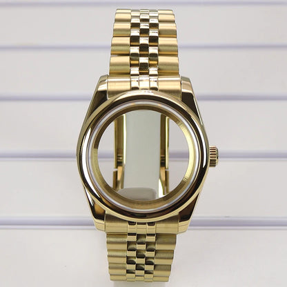 36/39mm Watch Case For NH35/36 NH38 NH70 Miyota 8215 Cases Sapphire Glass Oyster