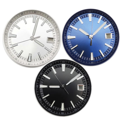 33mm Watch Dial with Hands for NH35 NH36 Movement Green Luminous Multicolor Dial