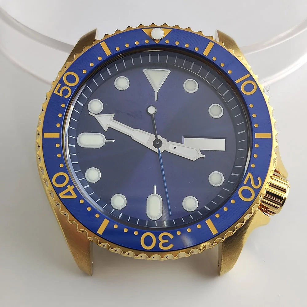 Plane Sapphire Glass Ceramic Bezel Stainless Steel Watch Case Fit NH 35 NH36 Movement High End Waterproof Watch Case