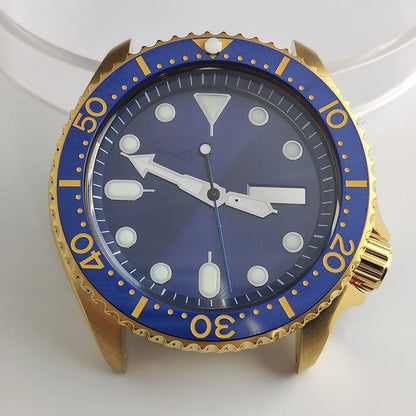 Plane Sapphire Glass Ceramic Bezel Stainless Steel Watch Case Fit NH 35 NH36 Movement High End Waterproof Watch Case