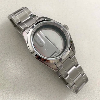 38MM Watch Case W/N Strap Transparent Bottom Shell Sapphire for NH35/36/4R/7S