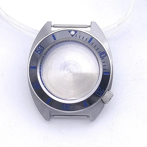 40mm Watch Case with Ceramic Bezel Shadow Ring Sapphire Crystal for NH35/NH36/4R