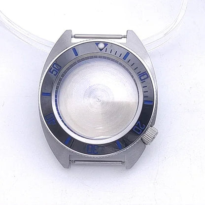 40mm Watch Case with Ceramic Bezel Shadow Ring Sapphire Crystal for NH35/NH36/4R