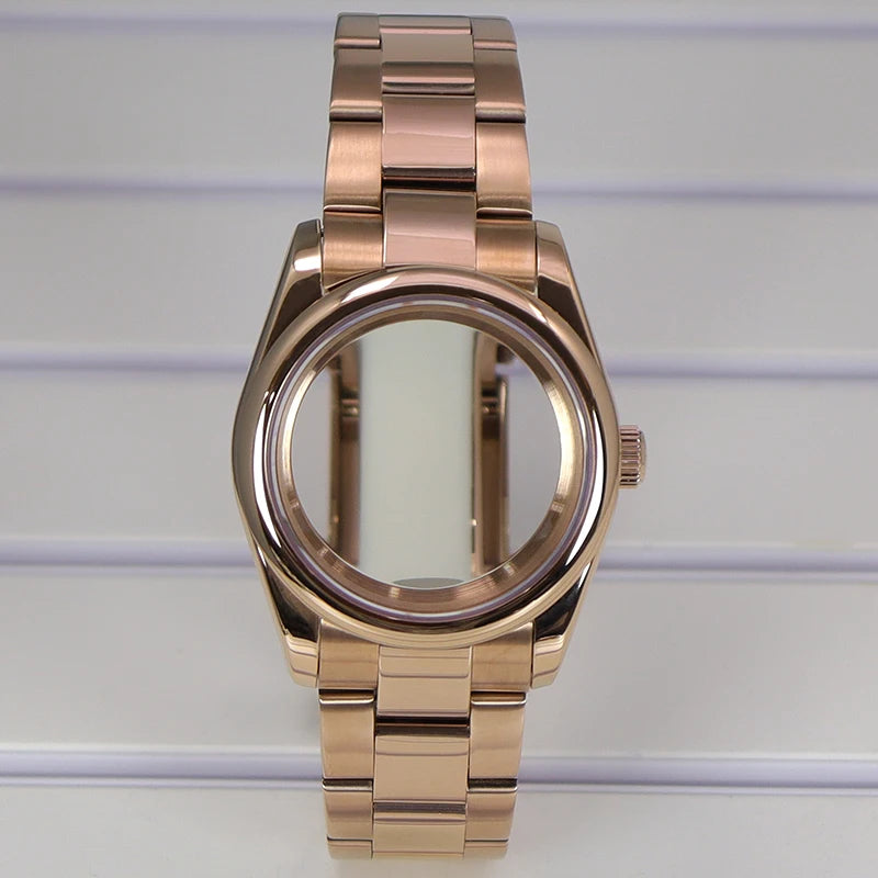 36/39mm Watch Case For NH35/36 NH38 NH70 Miyota 8215 Cases Sapphire Glass Oyster
