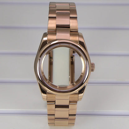 36/39mm Watch Case For NH35/36 NH38 NH70 Miyota 8215 Cases Sapphire Glass Oyster