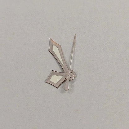 Watch Hands for NH35/NH36/4R/7S Modified Silver/Rose Sword Shape Green Luminous