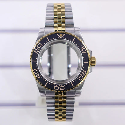 40mm Watch Case Sapphire Glass For Nh35 Nh34 Nh36 Nh72 2824 Miyota 8215 SUB GMT