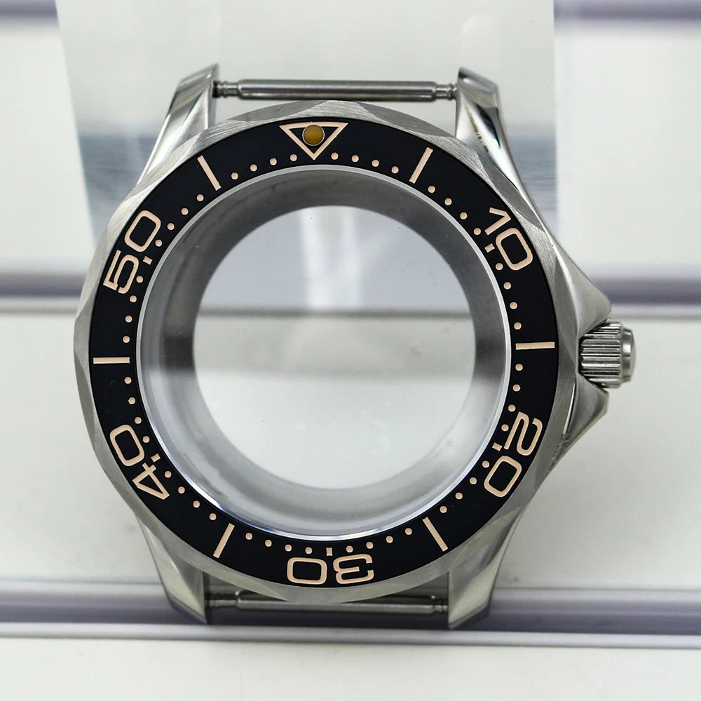 41mm Watch Case Strap Waterproof for Seamaster NH34 NH35 NH36 fit 30.5mm Dial