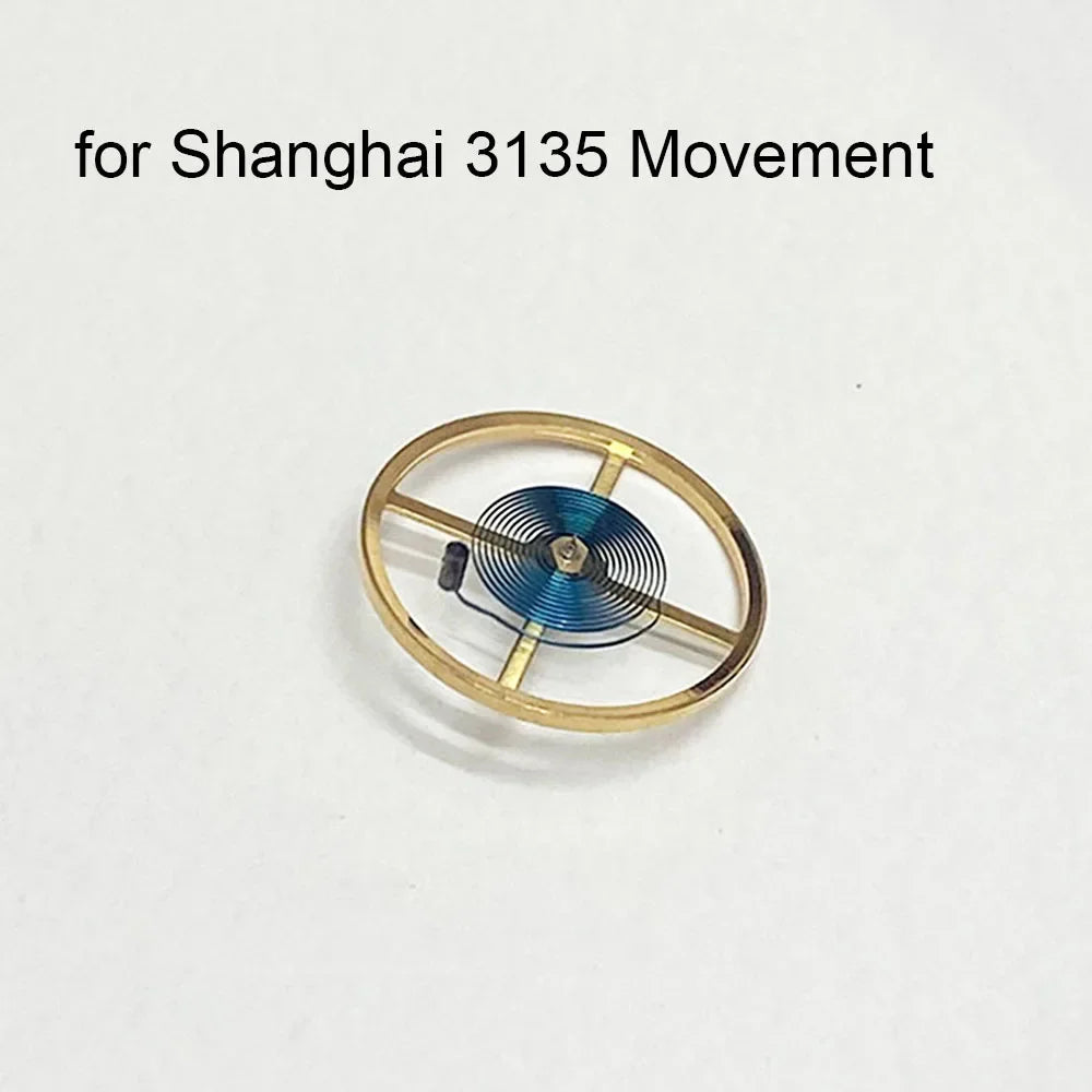 Replacement Balance Wheel with Blue Hairspring for Shanghai 3135 Movement