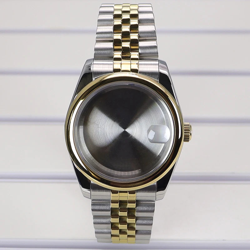 36/39mm Watch Case For NH35/36 NH38 NH70 Miyota 8215 Cases Sapphire Glass Oyster