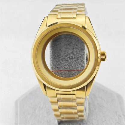 39.5mm SUB Stainless Watch Case Set with Sapphire Glass for NH35/NH36/4R35A