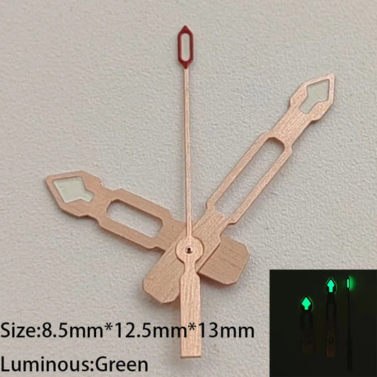 Green Luminous RS-Red 8.5mm*12.5mm*13mm Watch Hands for NH35/NH36/4R/7S