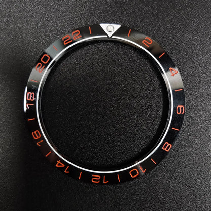 Sloping 41.5*32.8mm Ceramic Bezel GMT and Diving Watch Insert For Mens Watch Replace Watch Face Watch Bezel Inserts Accessories