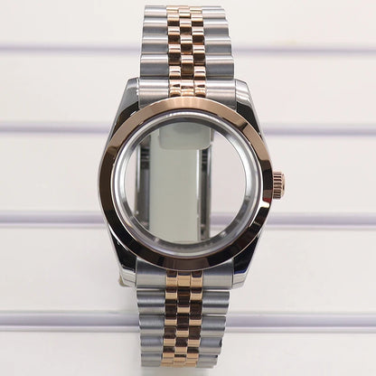 36/39mm Watch Case Bevel Edge Bezel Sapphire Glass For NH35 NH36 NH38 Miyota8215