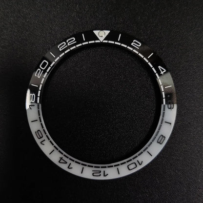 Sloping 41.5*32.8mm Ceramic Bezel GMT and Diving Watch Insert For Mens Watch Replace Watch Face Watch Bezel Inserts Accessories