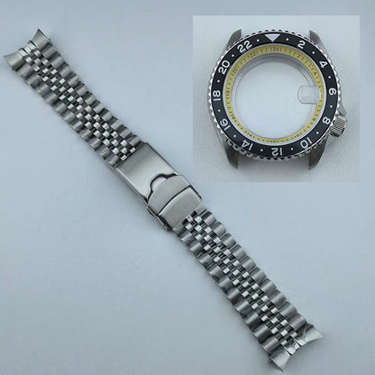 5 ATM 316L Steel Watch Case with Bezel for NH35 NH34 Movement Fit 28.5mm Dial