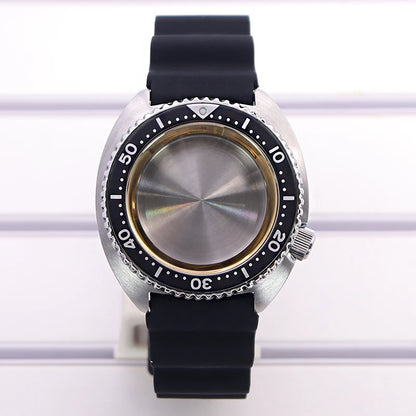 45mm Rubber Strap Sapphire Glass For NH35 NH36 NH34 NH38 4R36 fit 28.5mm Dial