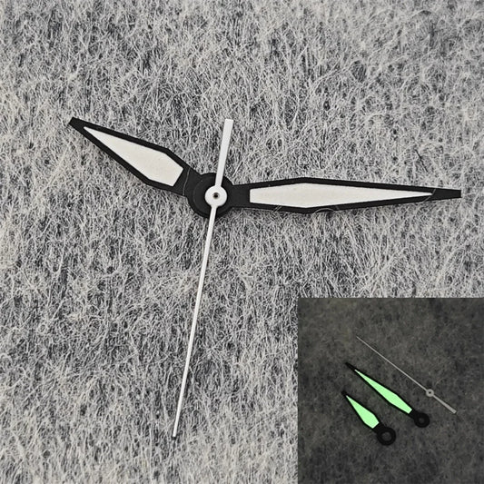 Modified 2824 Pilot Watch Hands for 2824 and 2813 Movement with Green Luminous