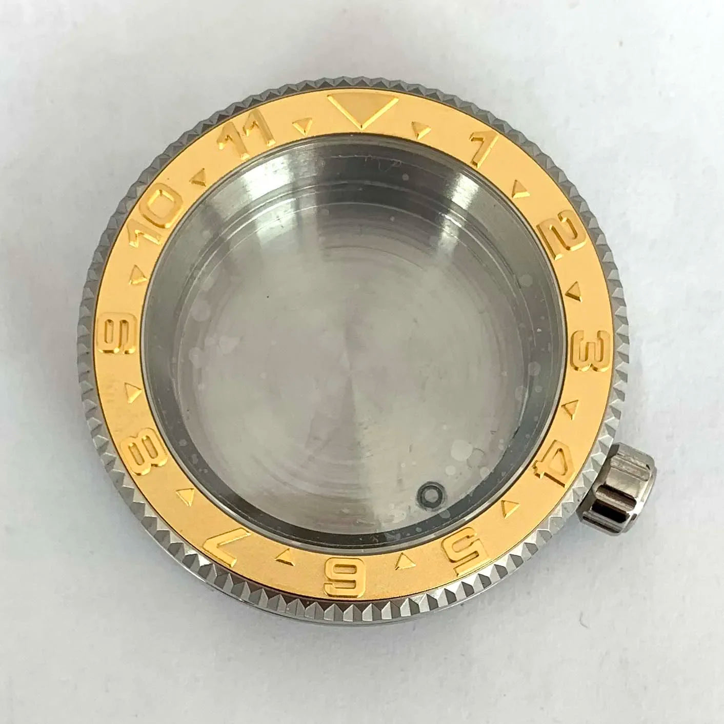 42MM Watch Case Steel Cylinder Case with Sapphire Crystal for NH35/NH36/4R/7S