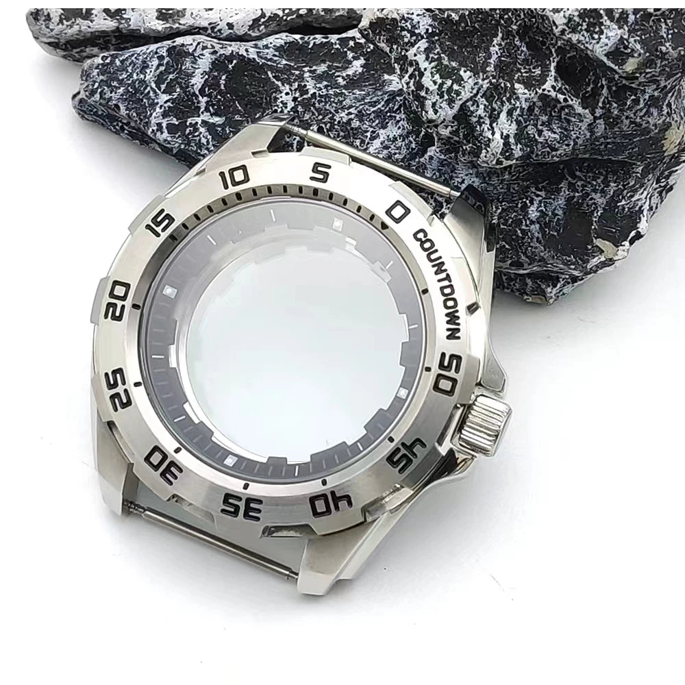 44MM Watch Case For NH35A/NH36 Movement Replacement Parts Stainless Steel Mechanical Watch Case For NH35A/NH36 Movement Case