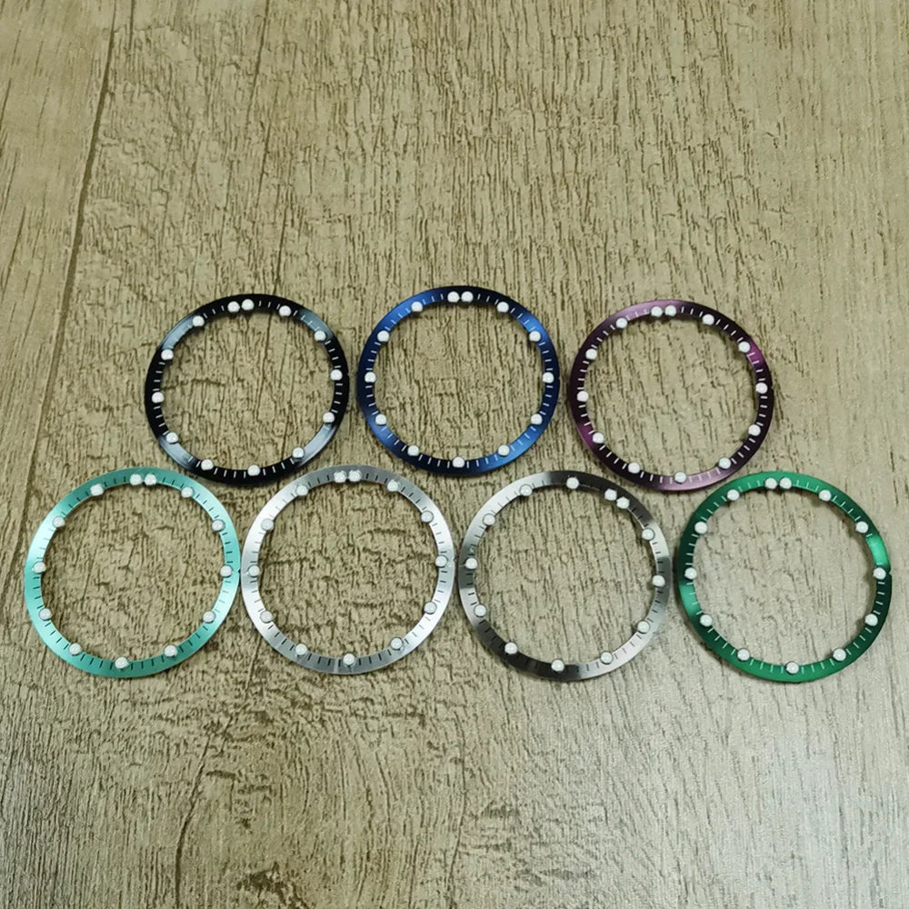28.5mm Multicolor Ring Watch Bezel Inner Shadow Watch Face for NH70 Movement