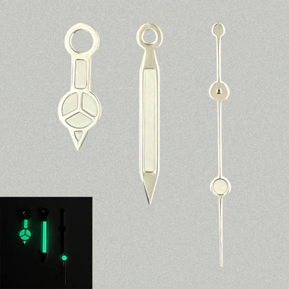 Modified Candy Color Green/Yellow Luminous Watch Hands for NH35/NH36/4R/7S
