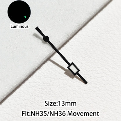 Green/Blue Green Luminous Watch Hands Fit NH35 NH36 Personalized Second Hand