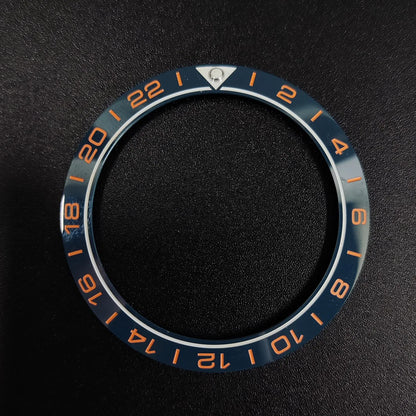 Sloping 41.5*32.8mm Ceramic Bezel GMT and Diving Watch Insert For Mens Watch Replace Watch Face Watch Bezel Inserts Accessories