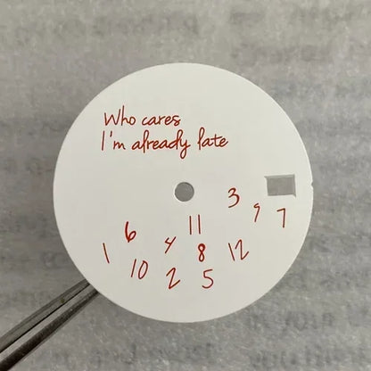 New Log Modified Watch Face 28.5mm DIY Watch Dial Fits NH35/4R36 Movement