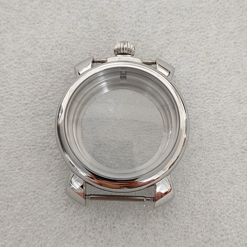 40mm Silver Watch Case Stainless Steel Case fit 33.2mm Dial for NH35 Movement